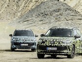 Nouveaux prototypes du Tiguan en camouflage numérique. (Source : Volkswagen)
