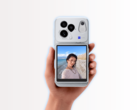 Le Vivo X500 avec l'accessoire Snap Screen et un étui magnétique.
