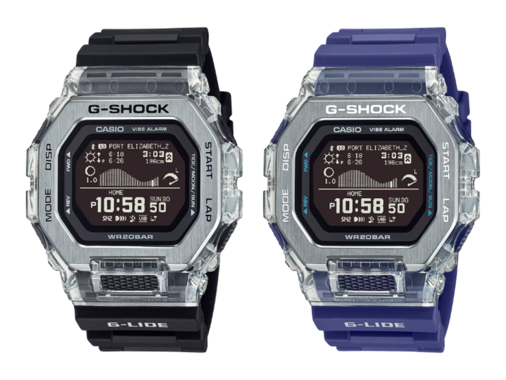 De gauche à droite : les montres Casio GBX100S-1 et GBX100S-2. (Source de l'image : Casio)
