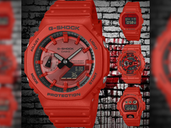 De gauche à droite (dans le sens des aiguilles d&#039;une montre), Casio GA-2100RRB-4A, DW-5600RRB-4, GA-110RRB-4A et DW-6900RRB-4. (Source de l&#039;image : @geesgshock sur Instagram)