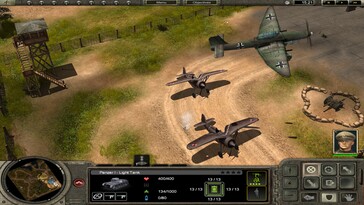 Sur la photo : une capture d'écran du jeu « Codename Panzers – Phase One ».