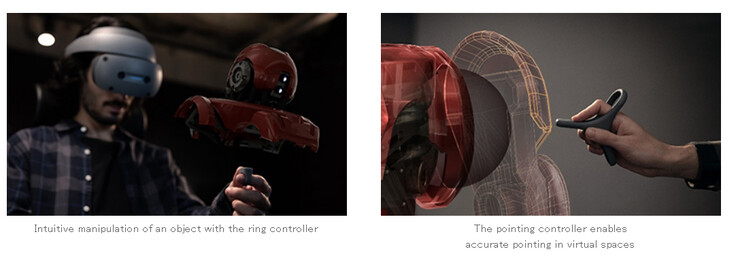 Démonstration des manettes (Image source : Sony)