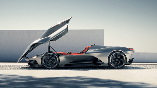 La Corvette CX est dotée d'une verrière s'ouvrant vers l'avant, dans le style d'un avion de chasse (Image source : GM)