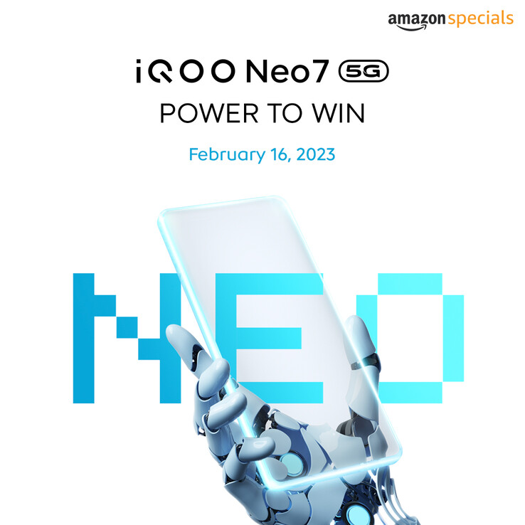 Le Neo7 a une date de lancement en Inde. (Source : iQOO IN)