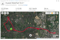 GPS Huawei MatePad 10.4: vue générale.