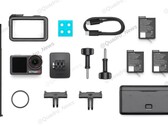 La DJI Osmo Action 5 Pro sera équipée de 3 batteries pour des sessions d'enregistrement prolongées. (Source de l'image : @Quadro_News via Twitter/X)