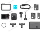 La DJI Osmo Action 5 Pro sera équipée de 3 batteries pour des sessions d'enregistrement prolongées. (Source de l'image : @Quadro_News via Twitter/X)