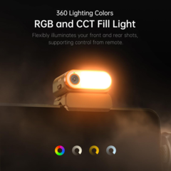 La rotule pour smartphone iSteady M7 AI de Hohem est équipée d'une lampe d'appoint CCT/RGB amovible (Source d'image : Hohem)