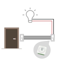 un mini-relais, destiné par exemple à être installé derrière des interrupteurs,
