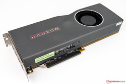 En test : l'AMD Radeon RX 5700 XT. Modèle aimablement fourni par AMD Allemagne.