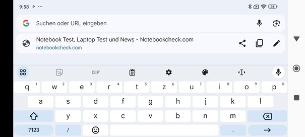 Clavier horizontal