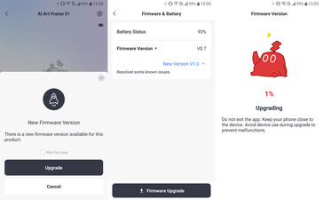 Mise à jour du micrologiciel.