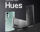 Le Tecno Pova Curve 5G est disponible en argent magique, en cyan néon et en noir geek (Image source : Tecno)