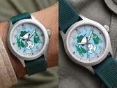 Le logo « Timex » est décalé vers le bas et vers la gauche, très probablement pour libérer de l'espace autour de l'illustration.