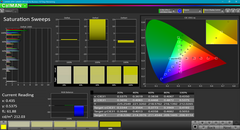 Niveaux de saturation (avant calibration)