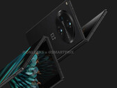 Le OnePlus Fold sera doté du curseur d'alerte caractéristique de l'entreprise. (Source de l'image : @OnLeaks &amp; SmartPrix)