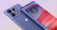 Motorola commercialisera le Edge 50 Pro en trois coloris, dont ce cuir végétal violet. (Source de l'image : Motorola)