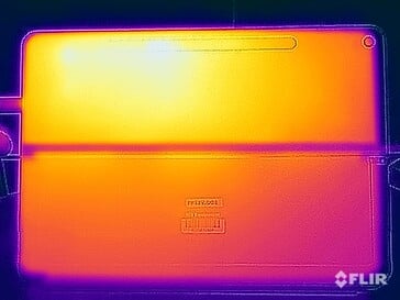 Températures de surface de l'essai sous contrainte (arrière)