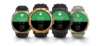 Les smartwatches Amazfit T-Rex 3 Pro de 44 mm (première et dernière) et 48 mm (deux du milieu). (Source de l'image : Amazfit)