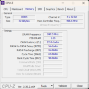 Mémoire CPU-Z