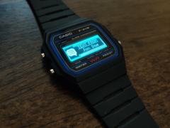 Un projet GitLab a transformé la Casio F91W en une smartwatch. (Image source : Pegor via GitLab)