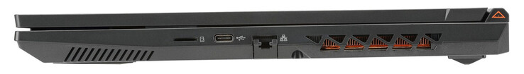 Droite : Lecteur de carte microSD, USB 3.2 Gen 2 (USB-C), Gigabit Ethernet