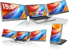 Le triple moniteur portable KYY X90E est doté de deux écrans IPS de 15,6 pouces (Source : KYY)
