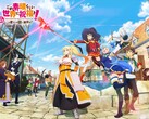 Image phare du prochain RPG mobile gratuit « KonoSuba » de Kadokawa.