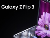 Un rendu de ce à quoi pourrait ressembler le Galaxy Z Flip3, selon LetsGoDigital. (Source de l'image : LetsGoDigital)