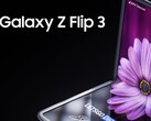 Un rendu de ce à quoi pourrait ressembler le Galaxy Z Flip3, selon LetsGoDigital. (Source de l'image : LetsGoDigital)
