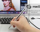 Le pilote SonarPen transforme le pavé tactile d'un MacBook en une tablette de dessin fonctionnant avec un stylet SonarPen. (Source de l'image : SonarPen)