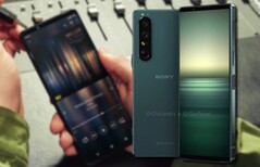 Le Sony Xperia 1 IV pourrait ressembler beaucoup à son prédécesseur, le Xperia 1 III. (Image source : Sony/@OnLeaks/Giznext - édité)