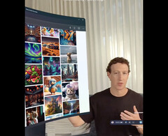 Mark Zuckerberg, PDG de Meta, parle de Apple Vision Pro, enregistré avec le système de réalité mixte de la Quest 3 (image : @zuck / Instagram)