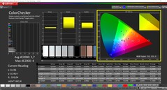 CalMAN ColorChecker (espace colorimétrique cible P3)