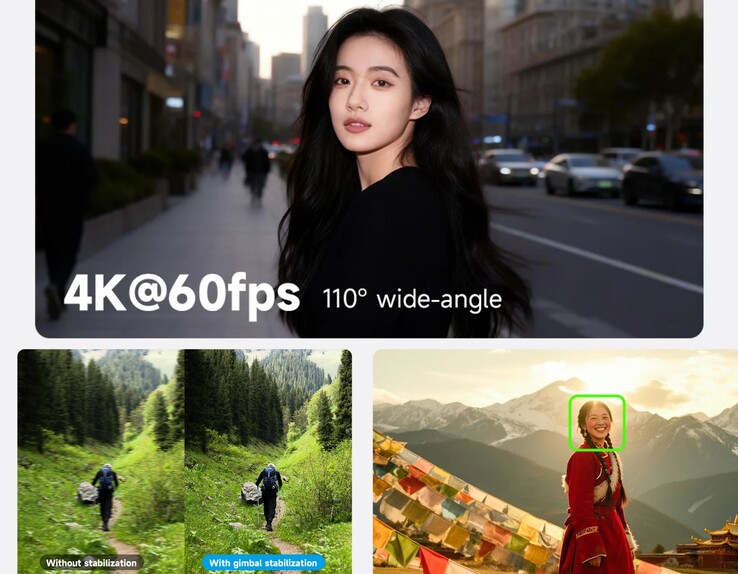 La Feiyu Pocket 4 peut enregistrer des vidéos jusqu'à 4K/60 images par seconde.