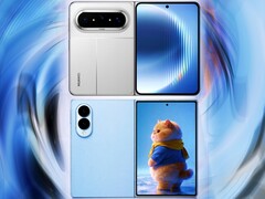 Samsung Galaxy Z Fold 8 Wide renders next to the Huawei Pura X Max.