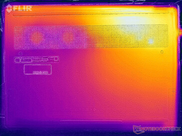 Essai de résistance aux températures de surface (face inférieure)