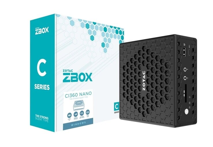 La Zbox CI360 nano de Zotac, sans ventilateur, a un volume de seulement 0,9 litre. (Source de l'image : Zotac)