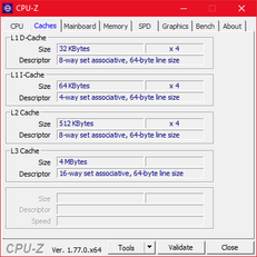 EliteBook 745 G5 - CPU-Z : caches.