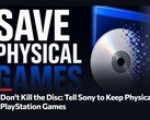 Une image promotionnelle de la pétition « Don't Kill The Disc » en faveur des jeux PlayStation sur support physique
