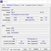 CPU-Z : carte mère