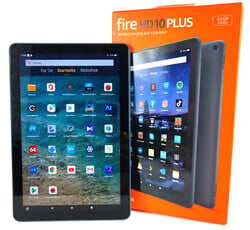 En examen : Amazon Fire HD 10 Plus. Appareil de test fourni par Amazon Allemagne.