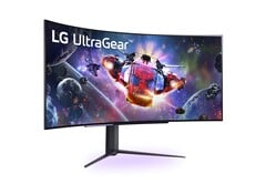 Le LG UltraGear 45GR95QE offre une résolution WQHD avec un taux de rafraîchissement de 240 Hz. (Image source : LG)