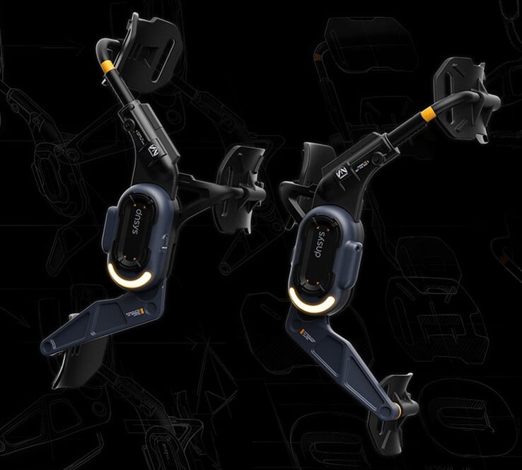 Dnsys Z1 Exoskeleton Pro - Exosquelette de genou Death Stranding 2 : On the Beach. (Source de l'image : Dnsys)