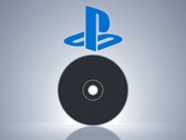 Un disque PS5 vierge représenté sous le logo PlayStation