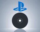 Un disque PS5 vierge représenté sous le logo PlayStation