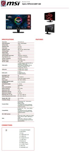 Optix MPG321QRF-QD. (Image source : MSI)