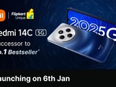 Le Redmi 14C 5G sera lancé en Inde le 6 janvier 2025 (Image source : Flipkart via Xiaomi) 