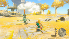Combat dans The Legend of Zelda : Tears of the Kingdom version Switch 2 (Image source : Nintendo of America)