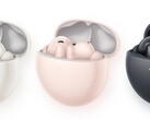 Disponibles en rose, blanc et noir, les FreeBuds 7i offrent jusqu'à 35 heures d'autonomie. (Source de l'image : Huawei)
